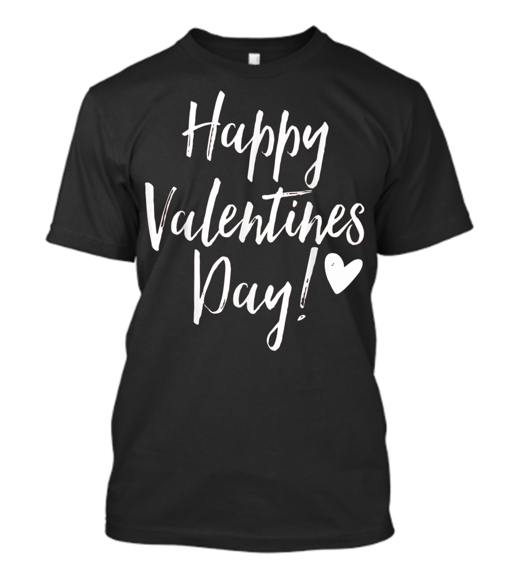 Happy Valentines Day Simple Love Adore Heart T-Shirt
