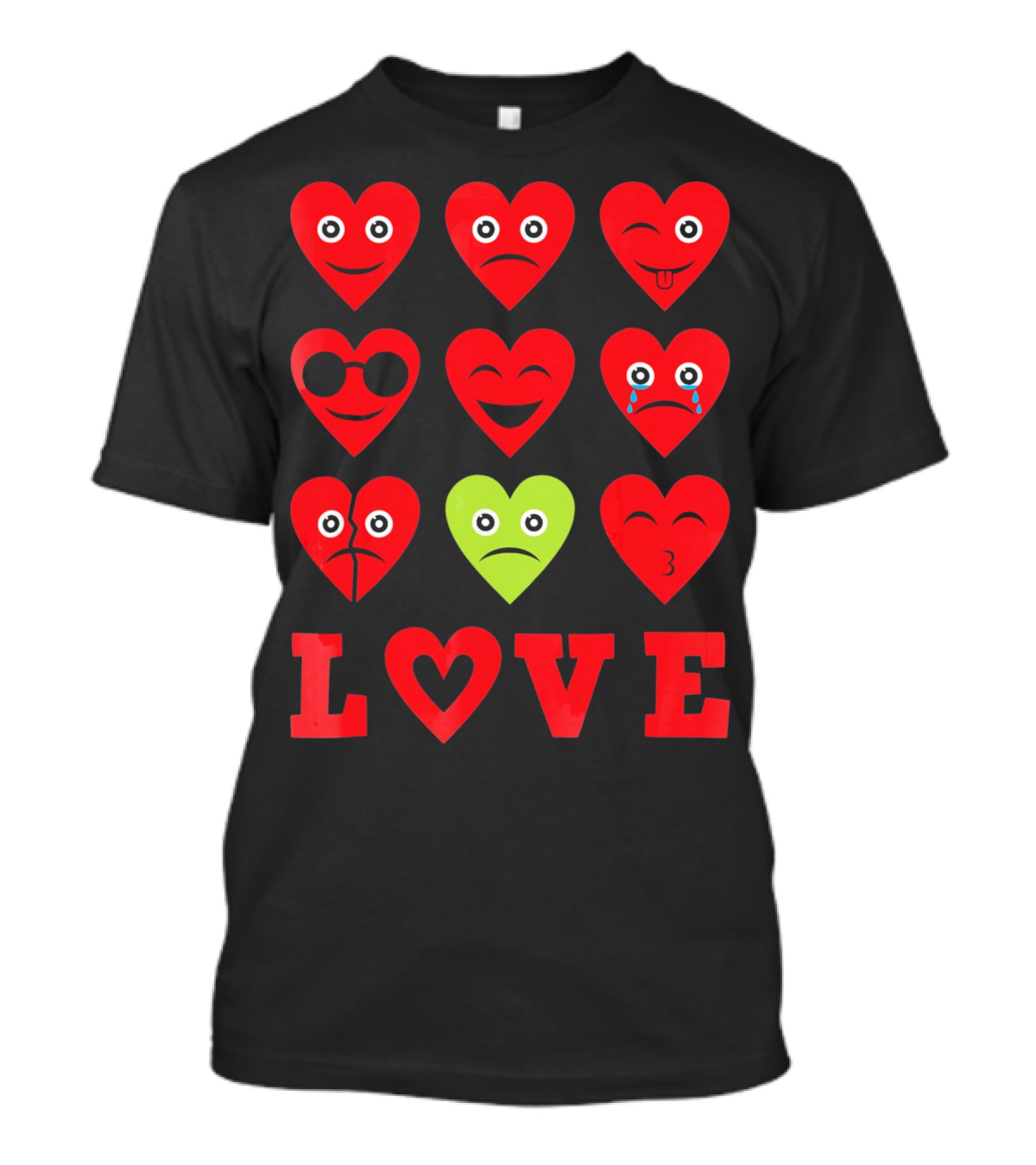 Heart Emojis Love Emoji Faces Va T-Shirt