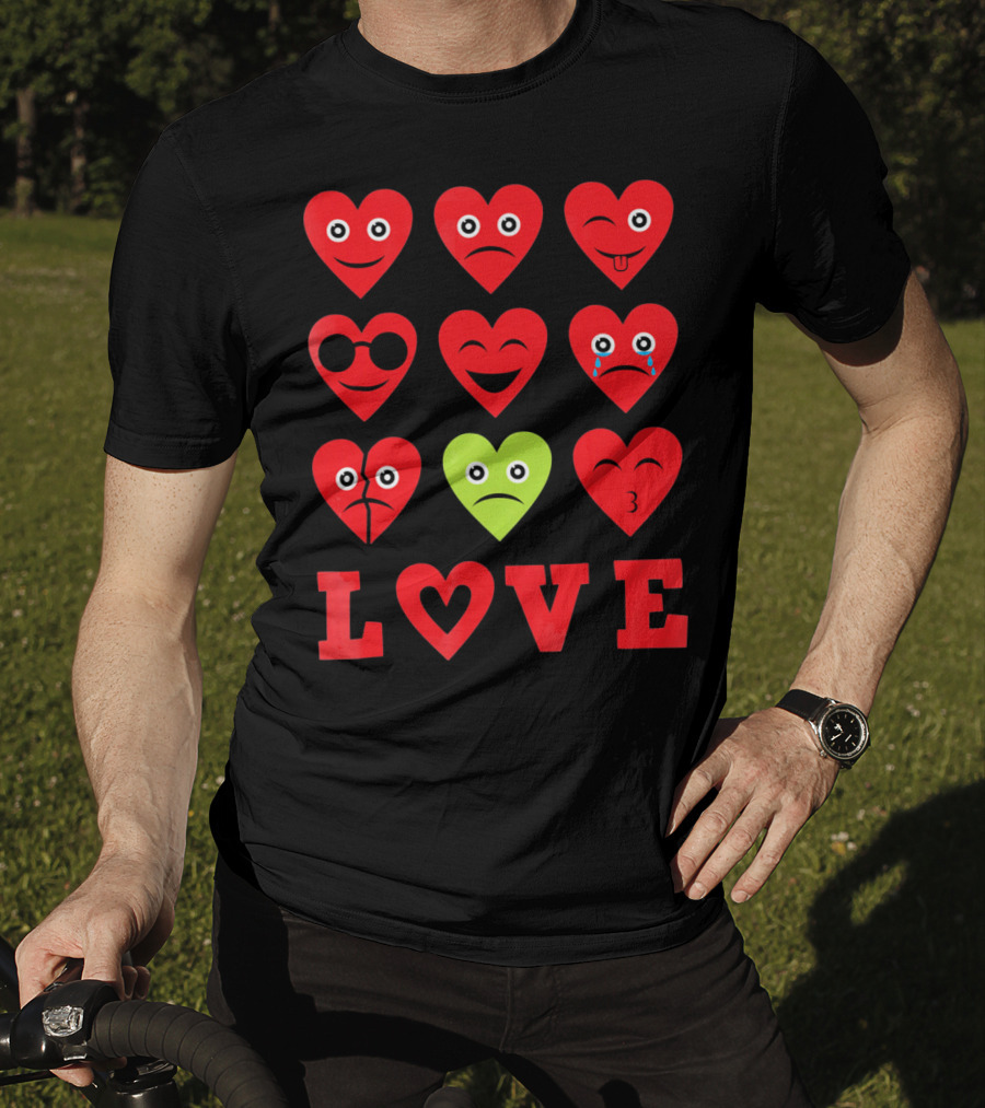 Heart Emojis Love Emoji Faces Va T-Shirt