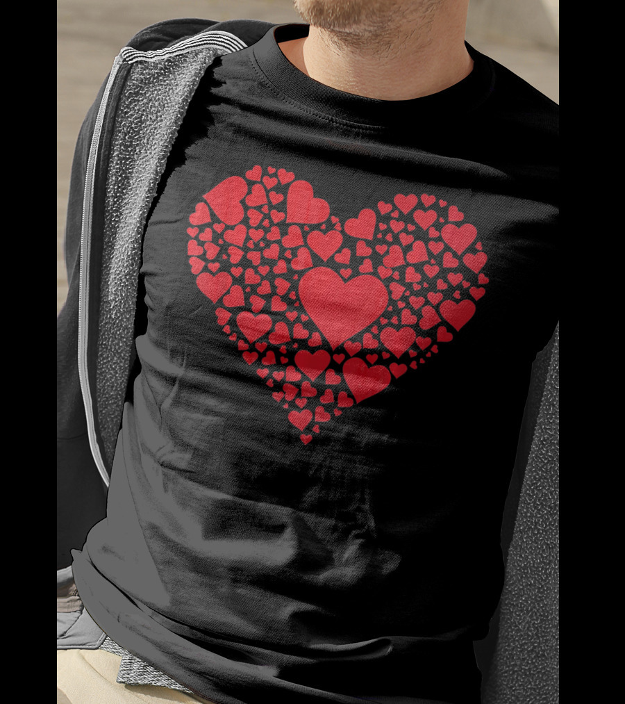 Heart Of Hearts Cute Valentine's Day Red Heart T-Shirt