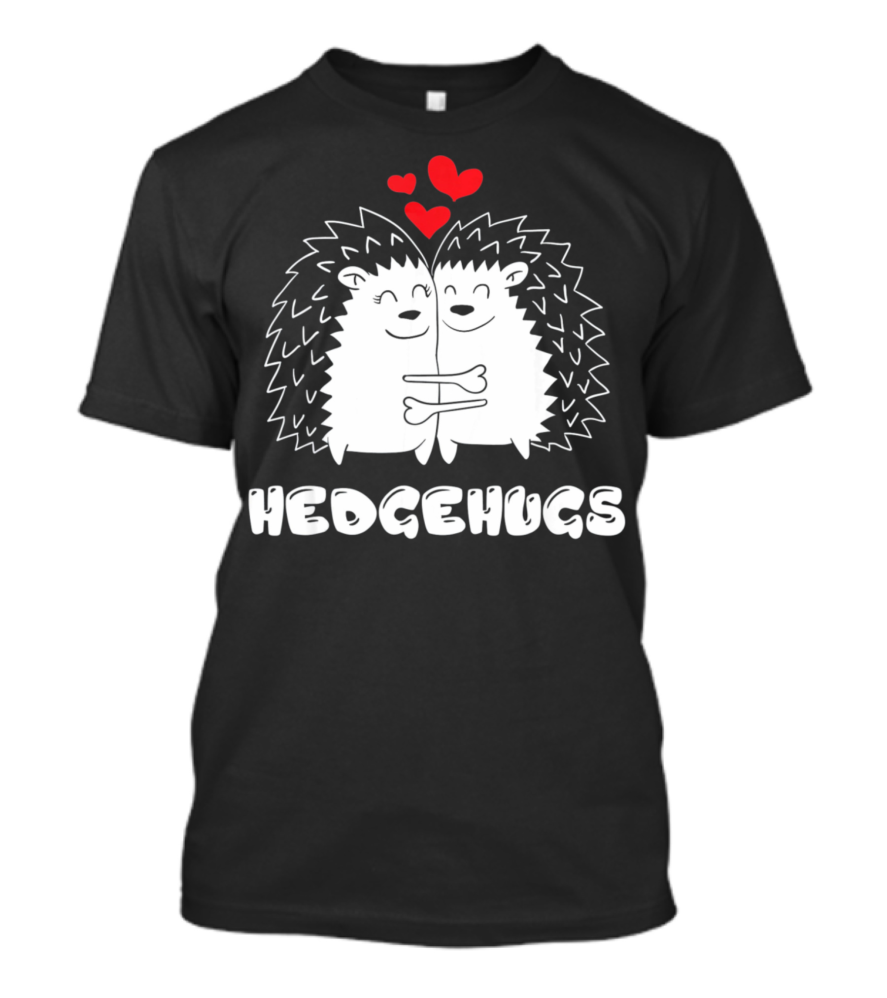 Hedgehugs Hedgehog Hugs Valentine Hearts T-Shirt