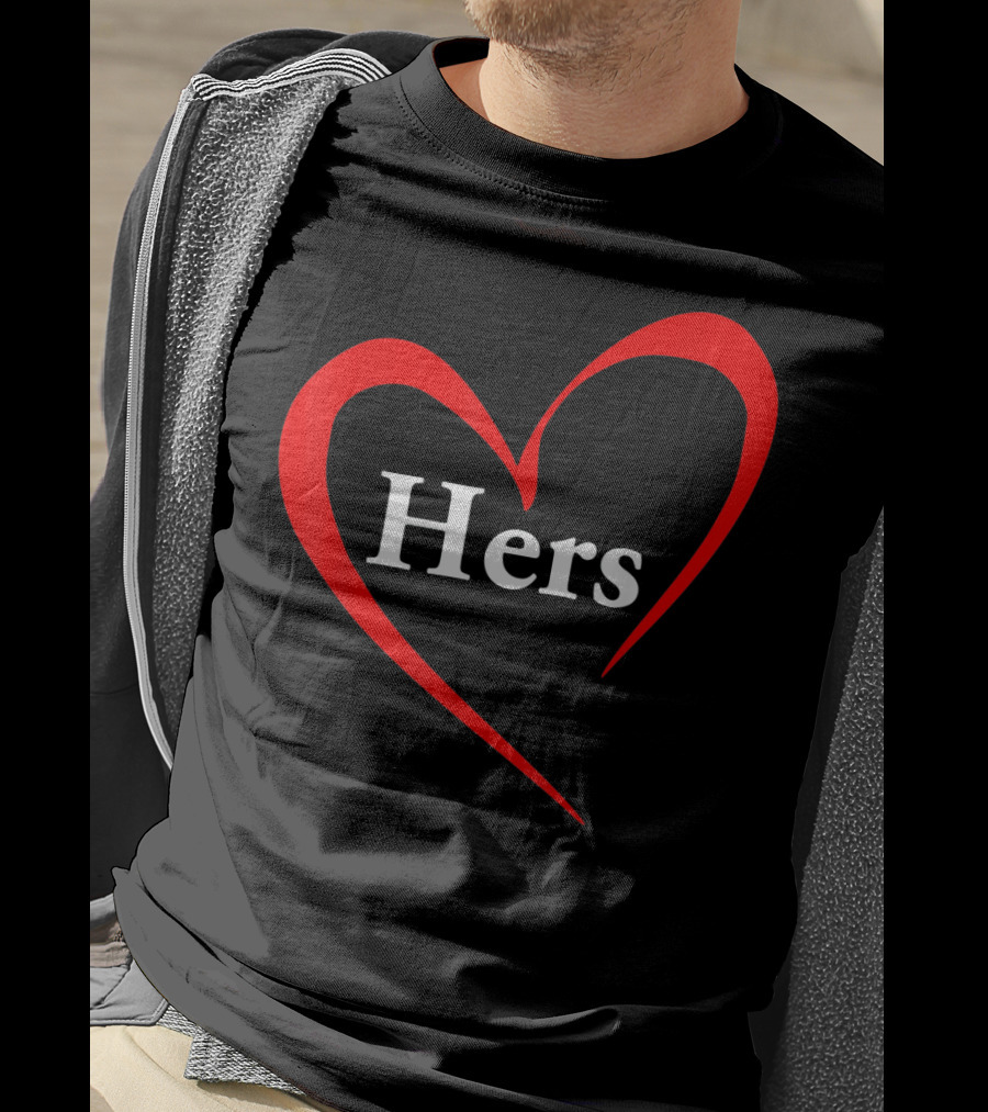 Hers Valentines Day Heart T-Shirt