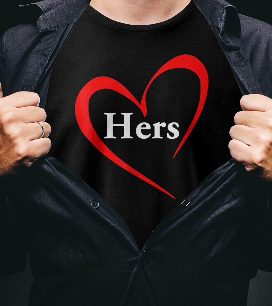 Hers Valentines Day Heart T-Shirt