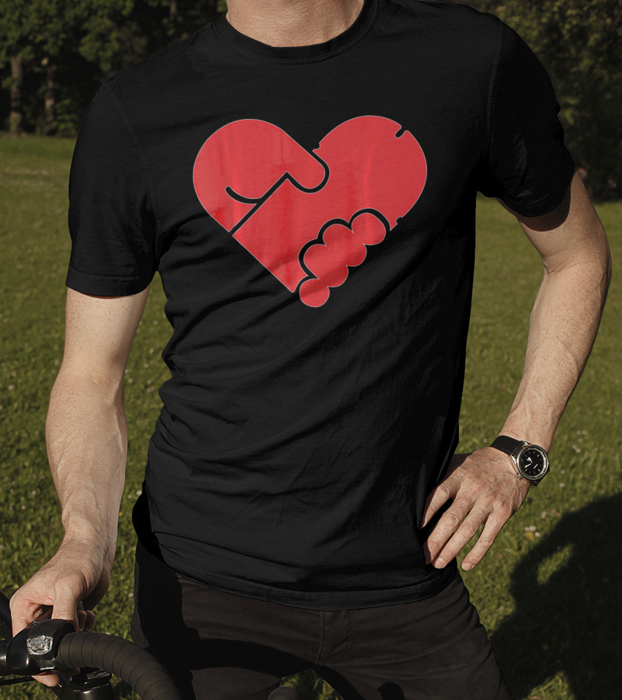 Hilarious Puzzle Heart For Single Men In Valen T-Shirt