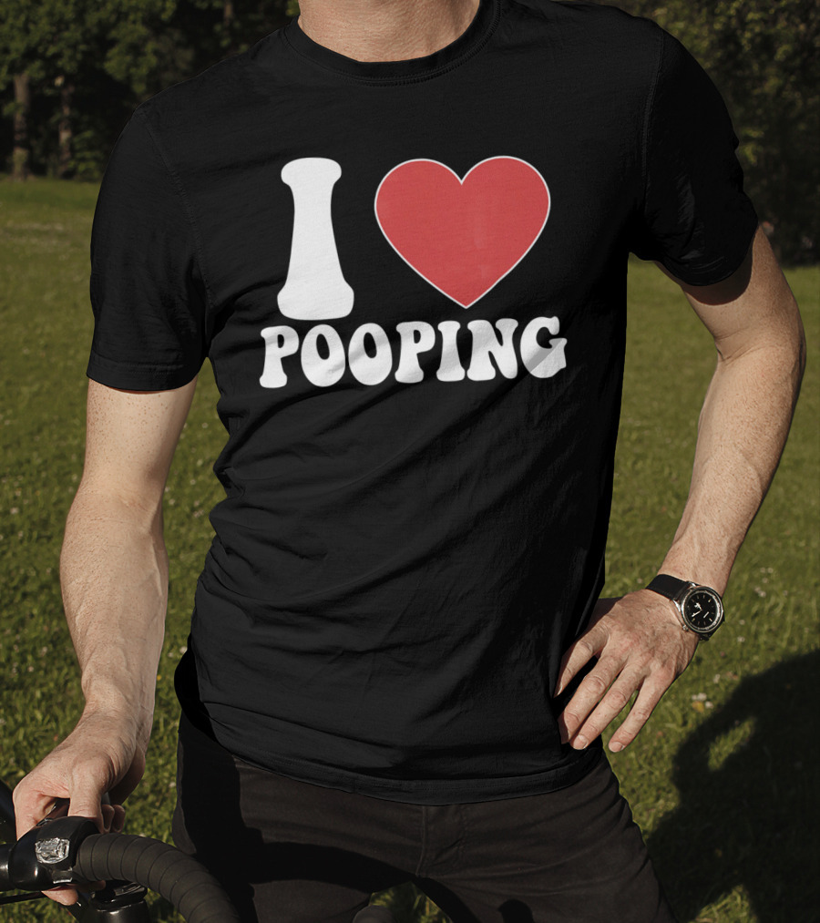 I HEART POOPING Funny Valentines T-Shirt