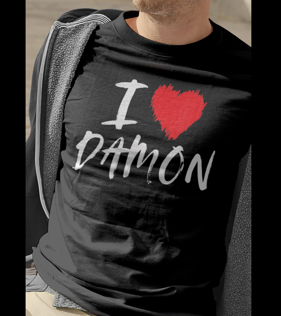 I Love Damon Boyfriend Husband T-Shirt