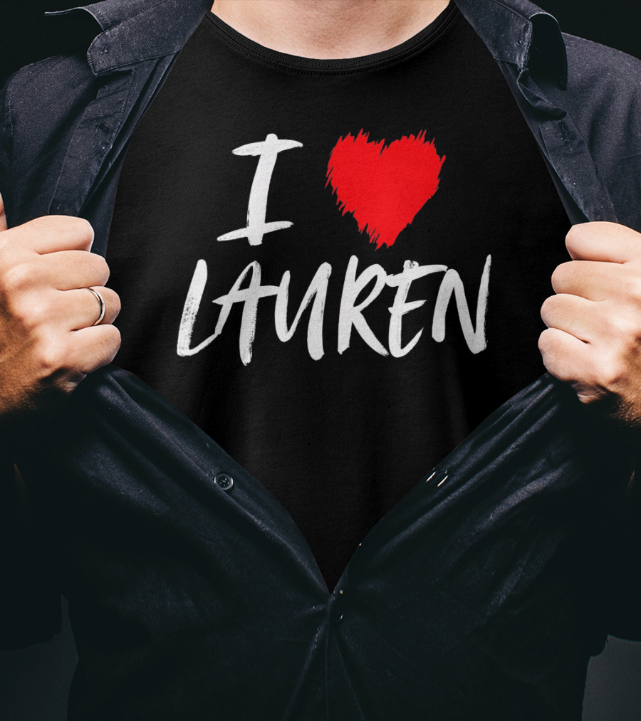 I Love Lauren Valentine T-Shirt