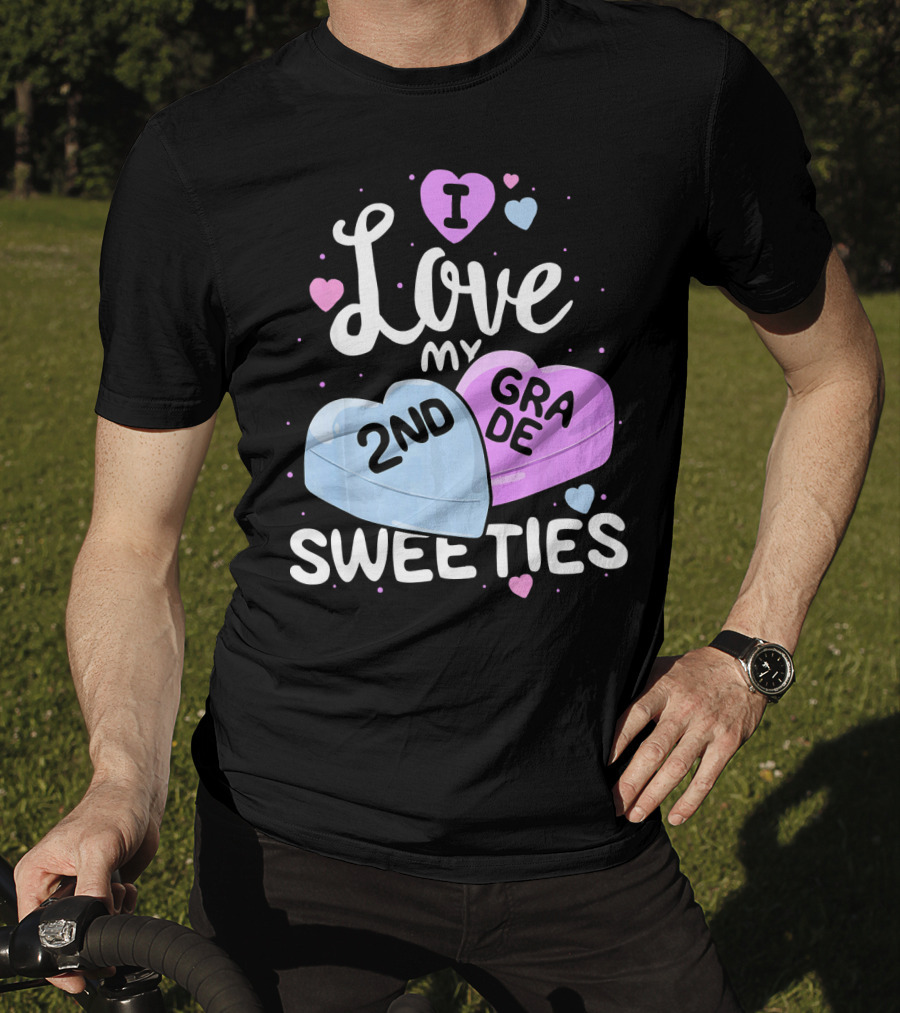 I Love My 2nd Grade Sweeties Hearts T-Shirt