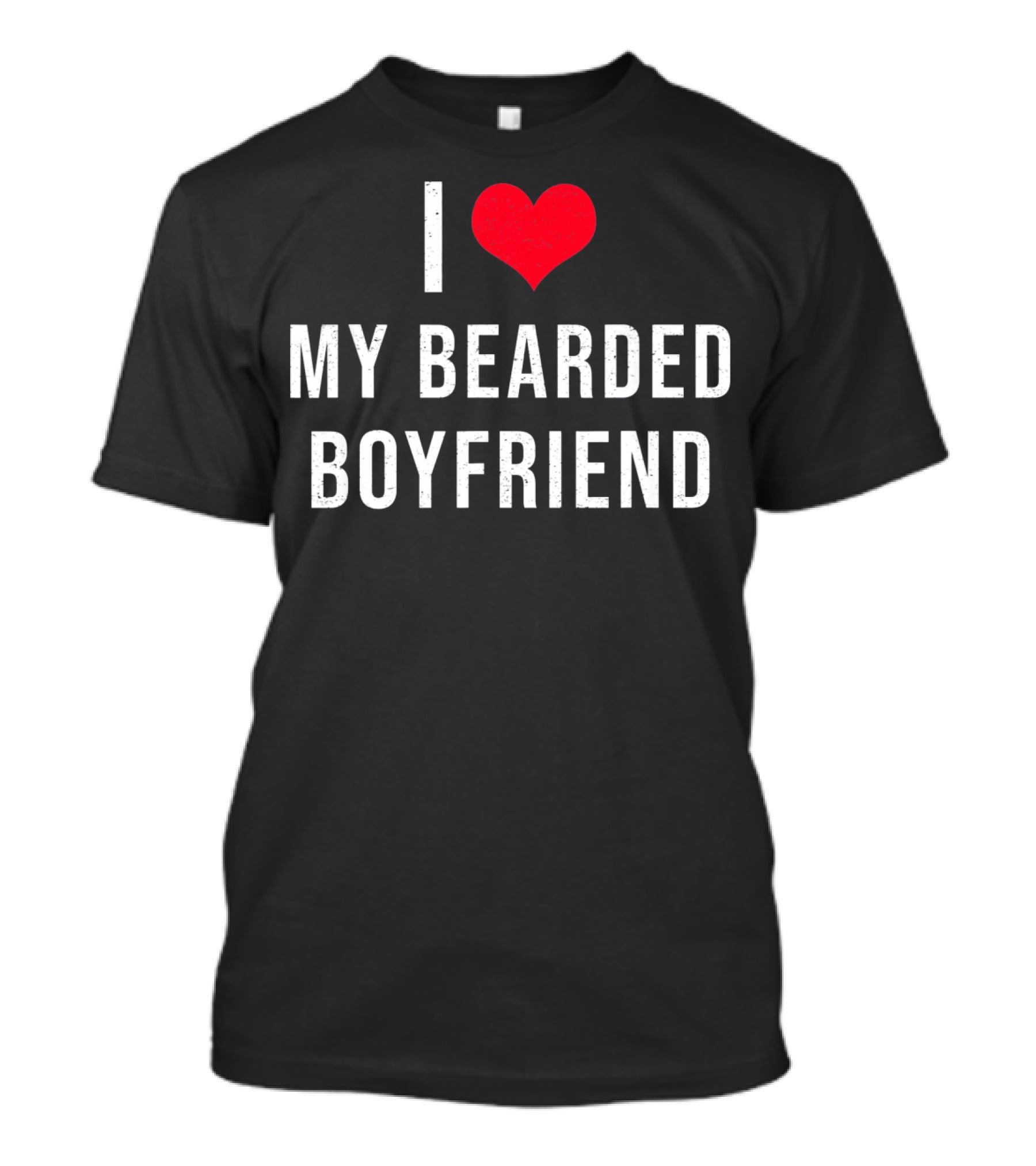 I Love Heart My Bearded Boyfriend T-Shirt