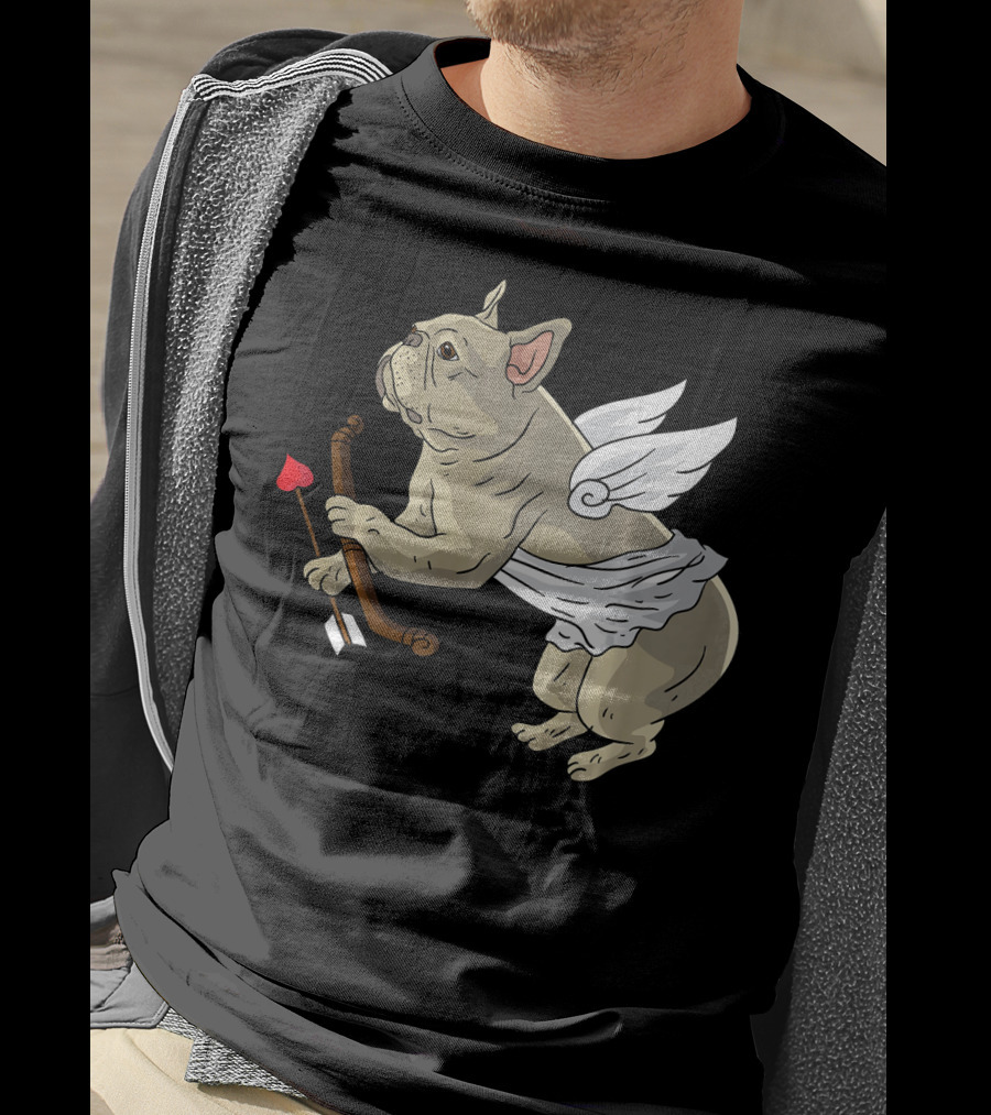 I Love Pugs Cupid Dog Lovers Valentine T-Shirt