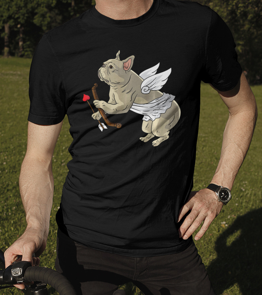 I Love Pugs Cupid Dog Lovers Valentine T-Shirt