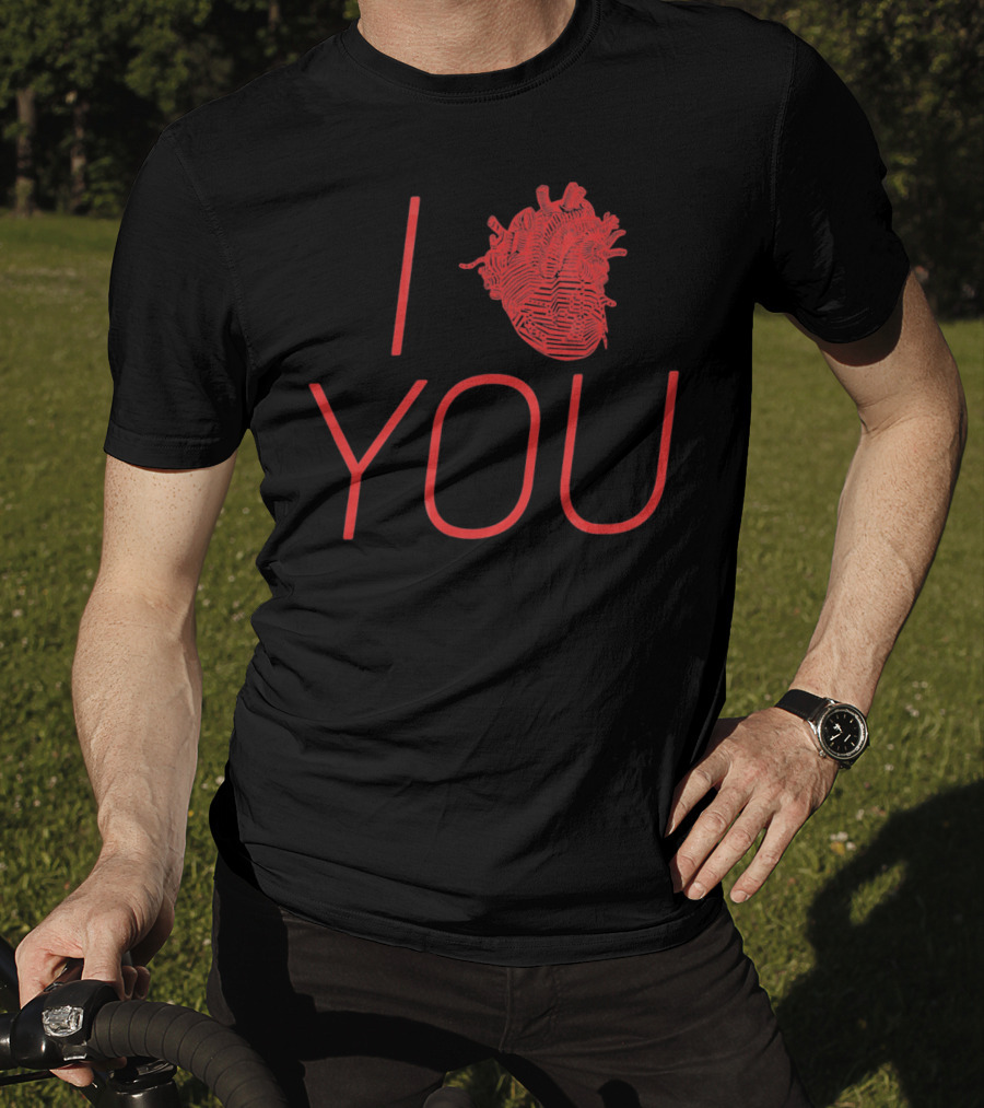 I LOVE YOU Anatomical Heart Vale T-Shirt