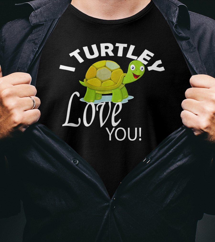I Turtley Love You Cute Valentine Turtle T-Shirt