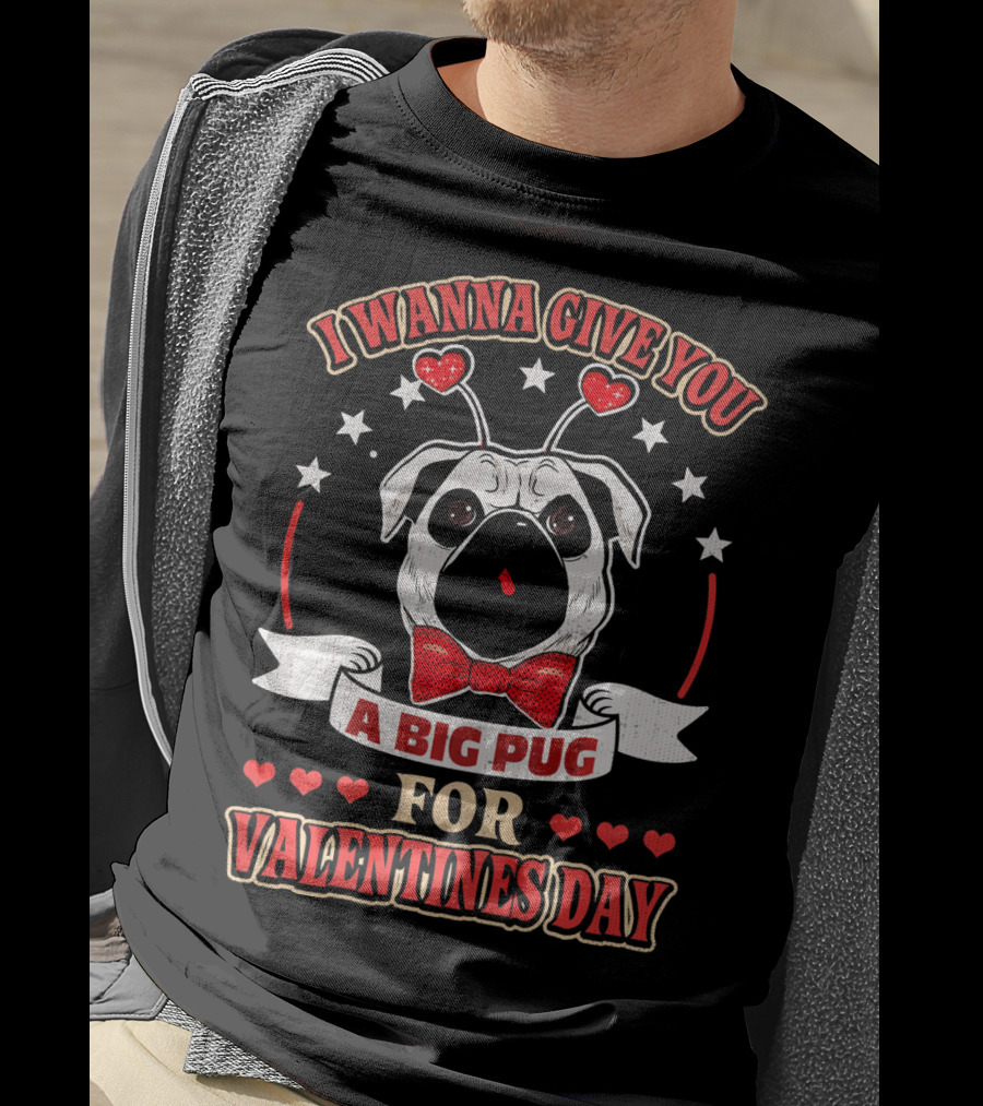 I Wanna Give You A Big Pug For Valentine's Day T-Shirt
