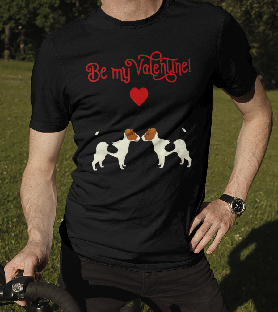 Be My Valentine Jack Russell Terrier Heart T-Shirt