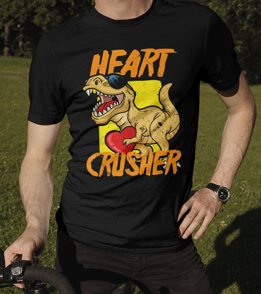 HEART CRUSHER Kids Dinosaur T-Shirt