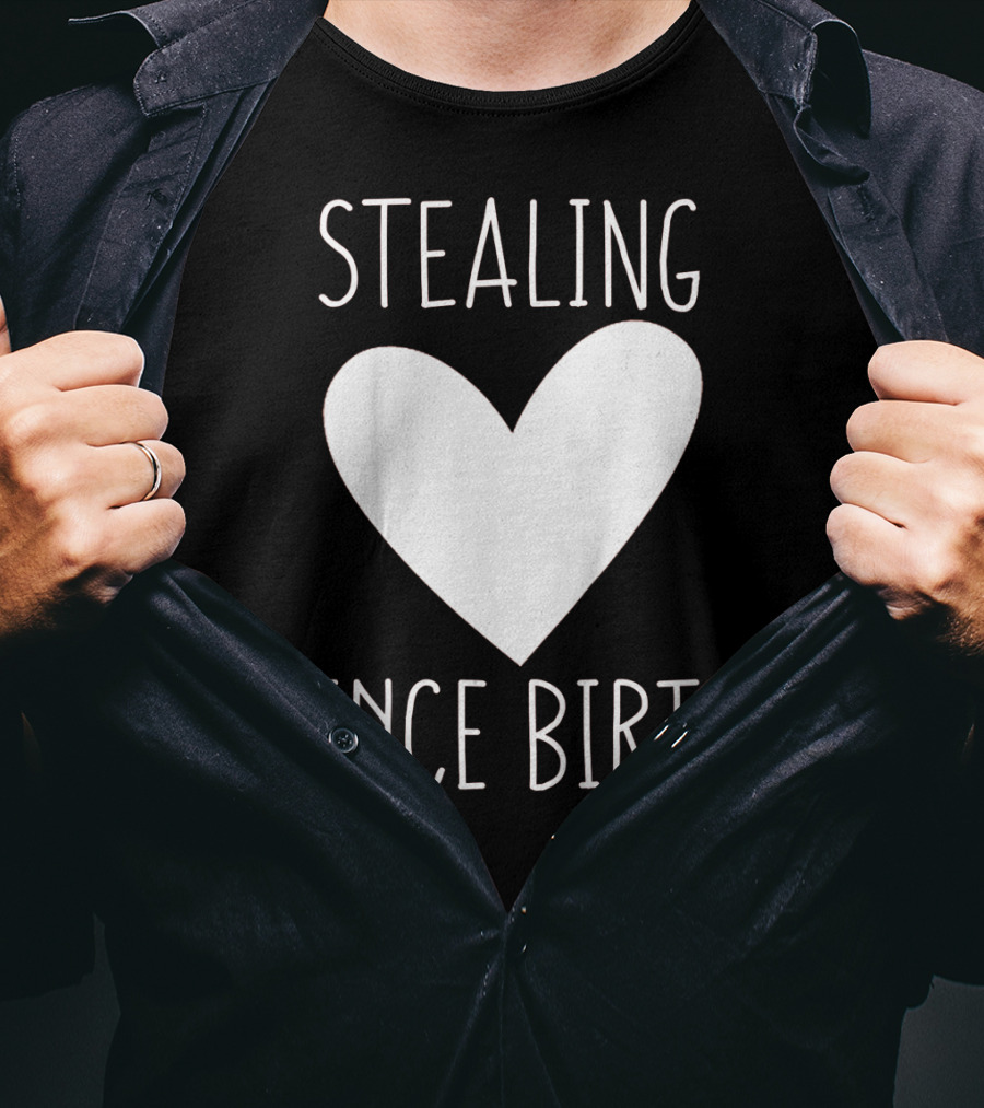Stealing Hearts Since Birth Kids Funny Valentines Day T-Shirt