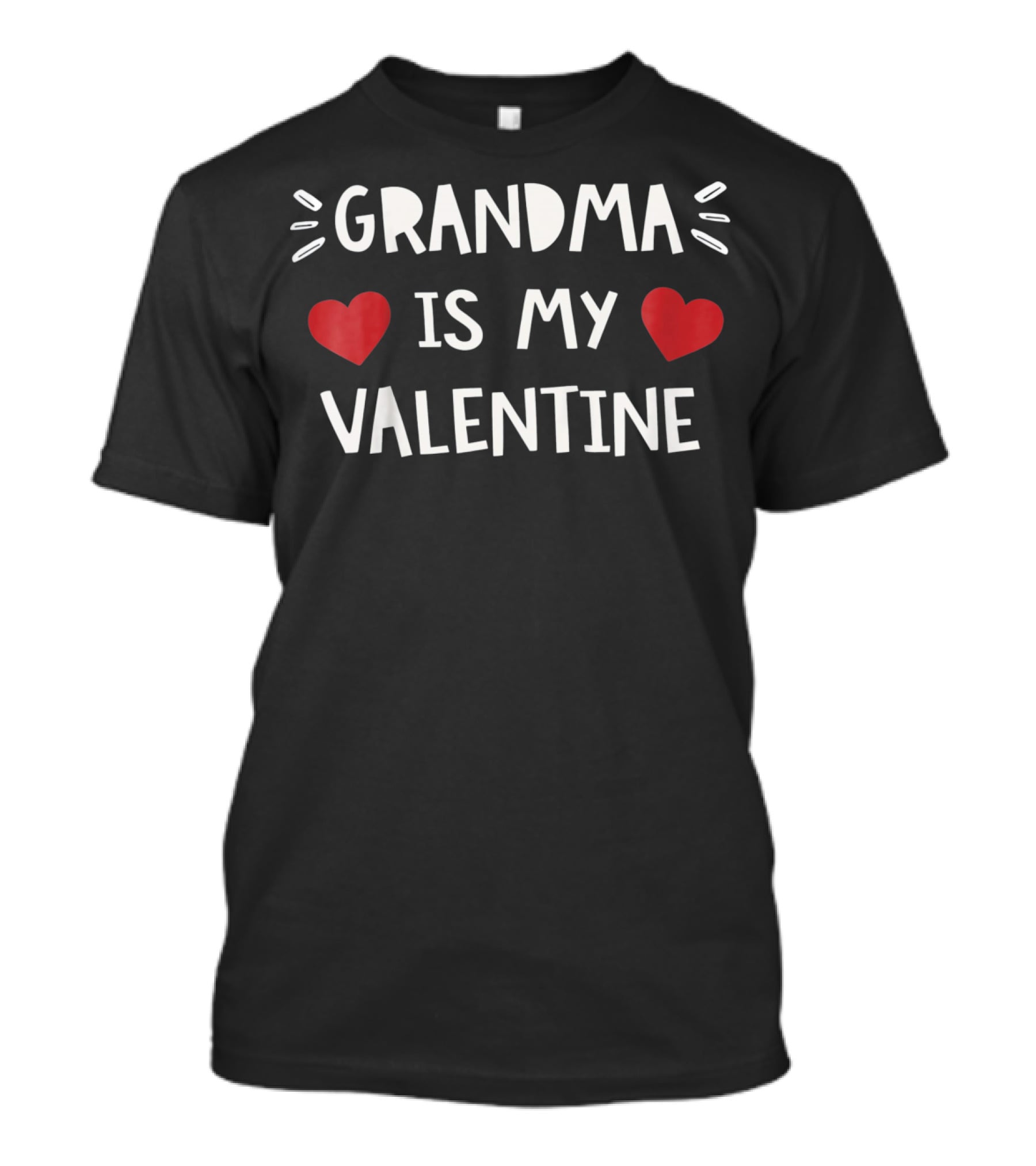 Grandma Is My Valentine Hearts Kids T-Shirt
