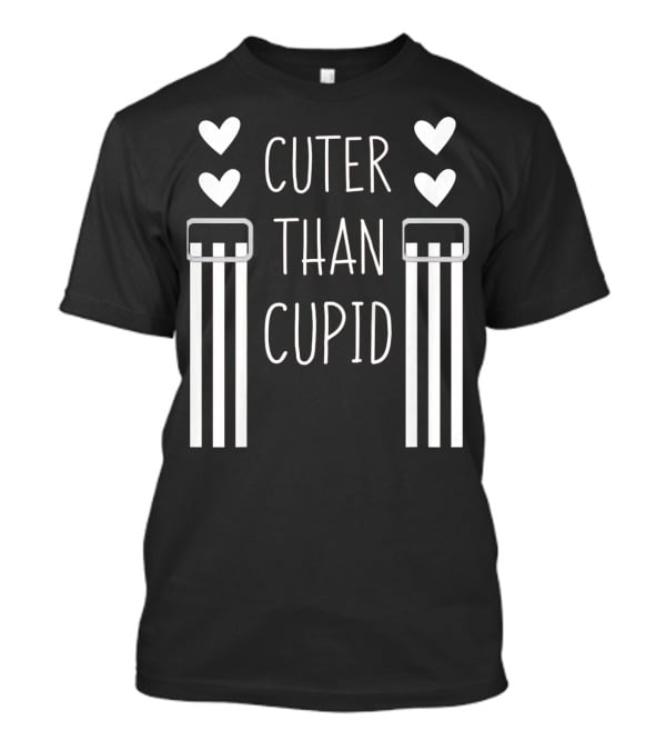 Cuter Than Cupid Kids Heart Suspenders Valentines Day T-Shirt