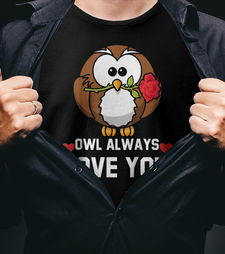 Owl Always Love You Funny Valentine Kids T-Shirt
