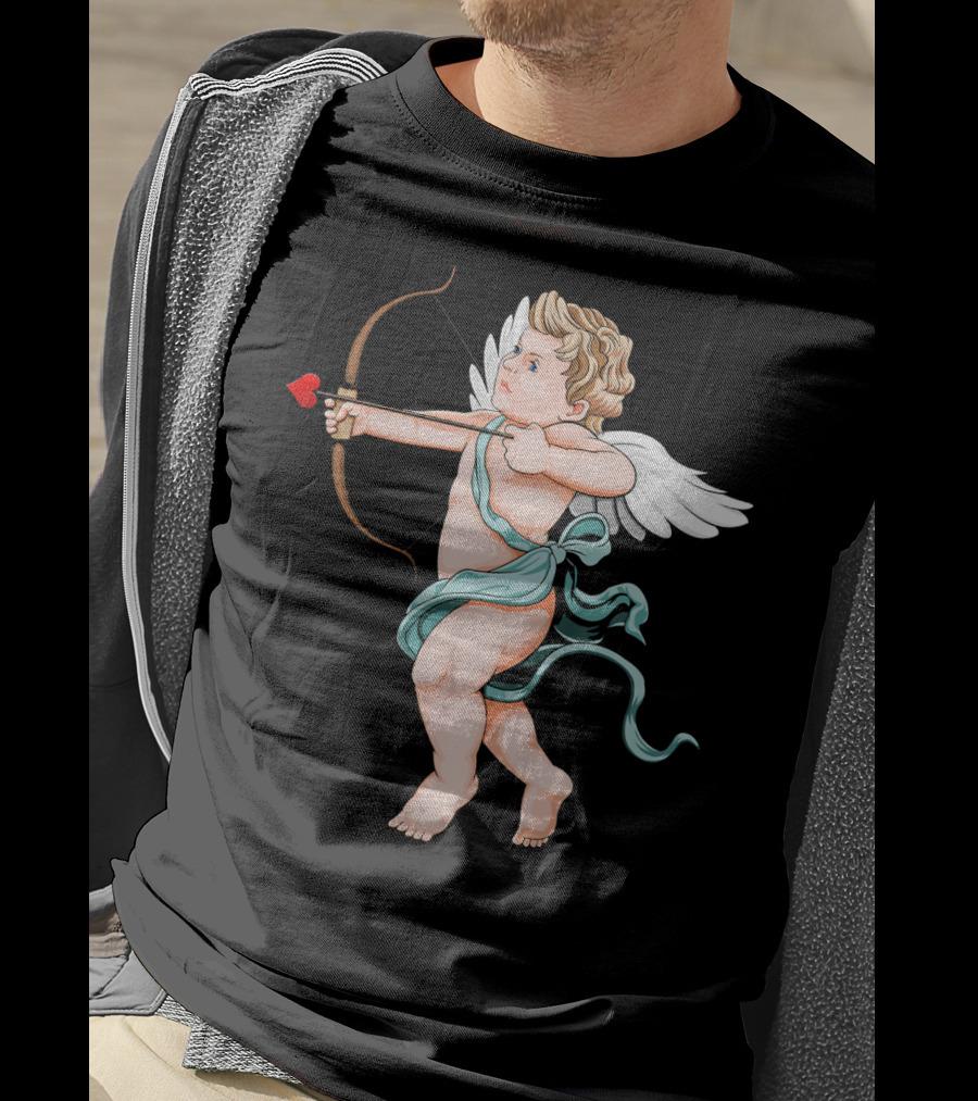 Cupid Archery Valentine’s Day Child Angel Wings T-Shirt