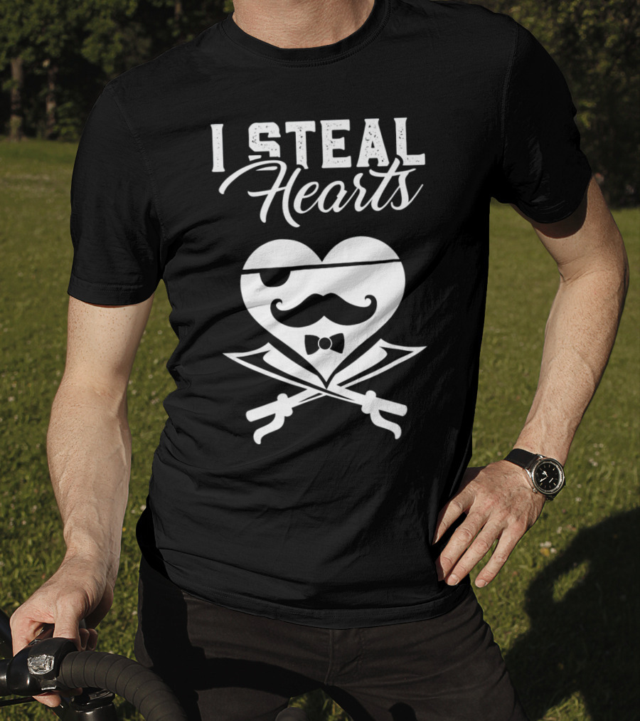 I Steal Hearts Kids Valentines Day Great T-Shirt