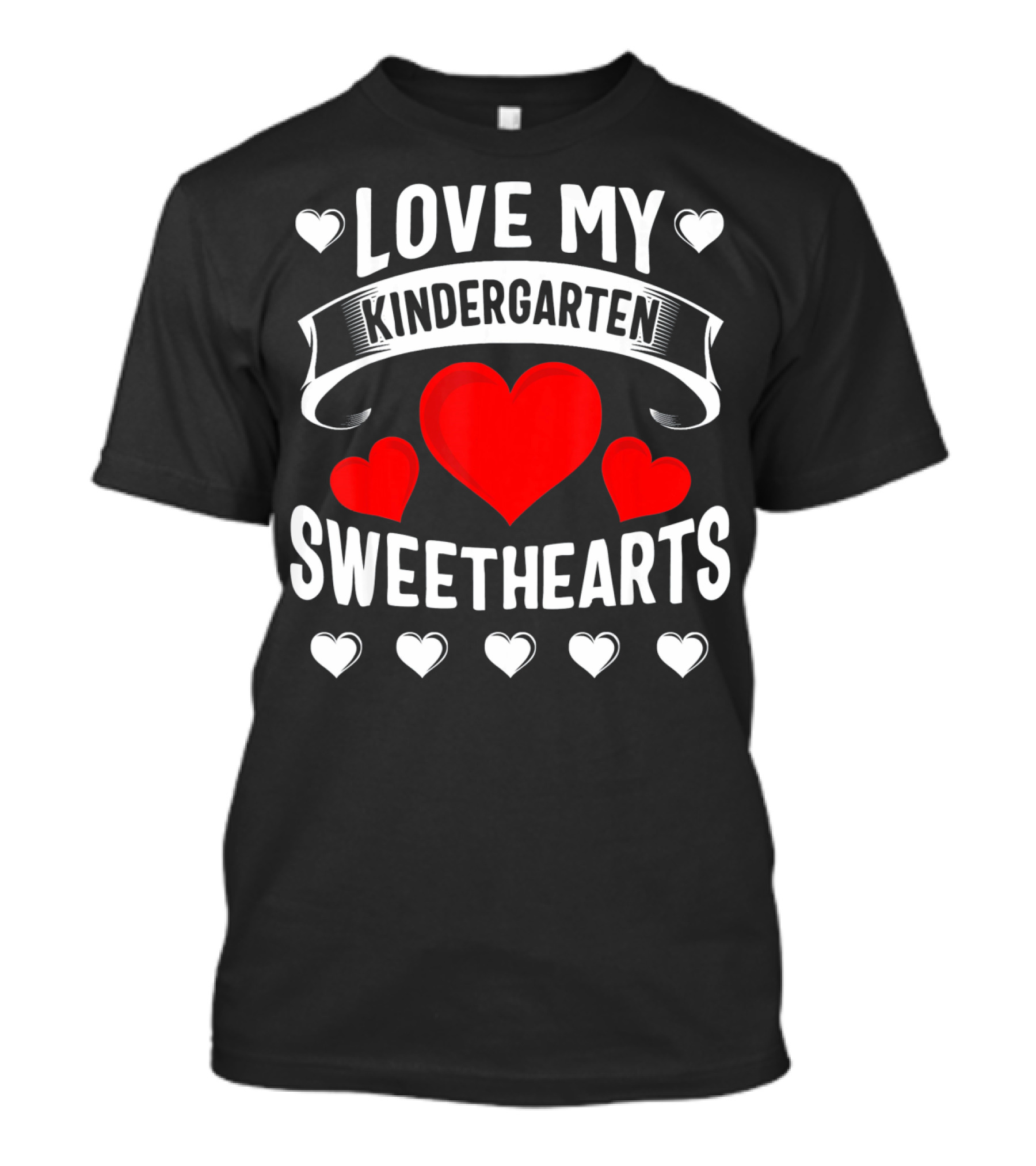 Love My Kindergarten Sweethearts Hearts T-Shirt