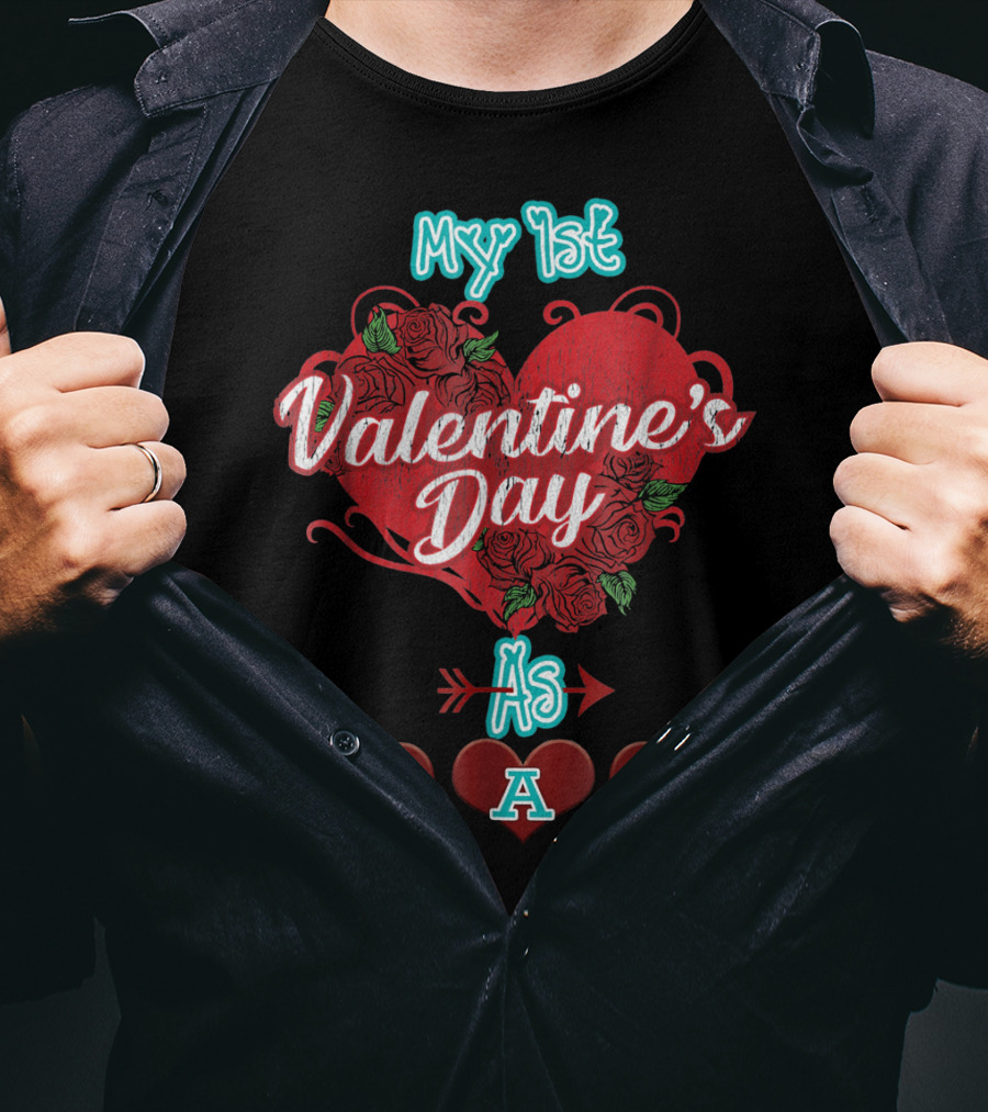 My 1st Valentine's Day As Dad T-Shirt