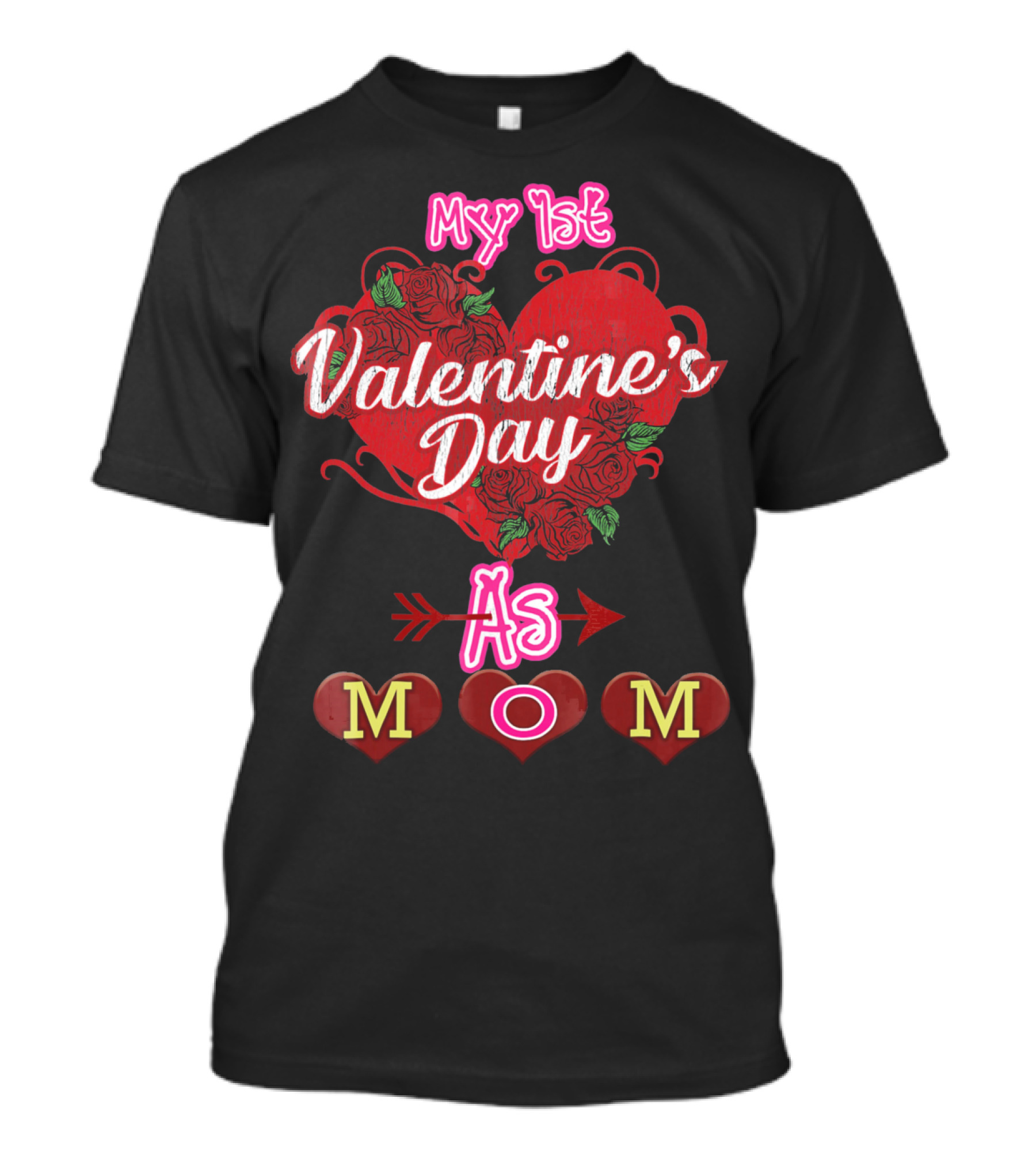 My 1st Valentine's Day As Mom Baby Girl T-Shirt