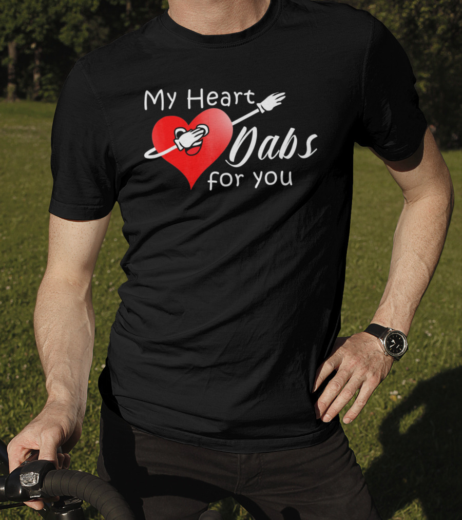 My Heart Dabs For You Valentine's Dab Love T-Shirt