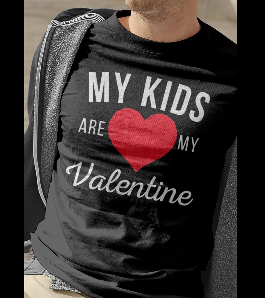 My Kids Are My Heart Valentine T-Shirt