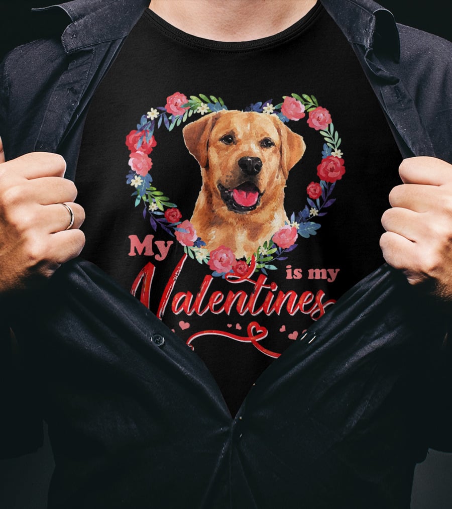 My Labrador Is My Valentines T-Shirt