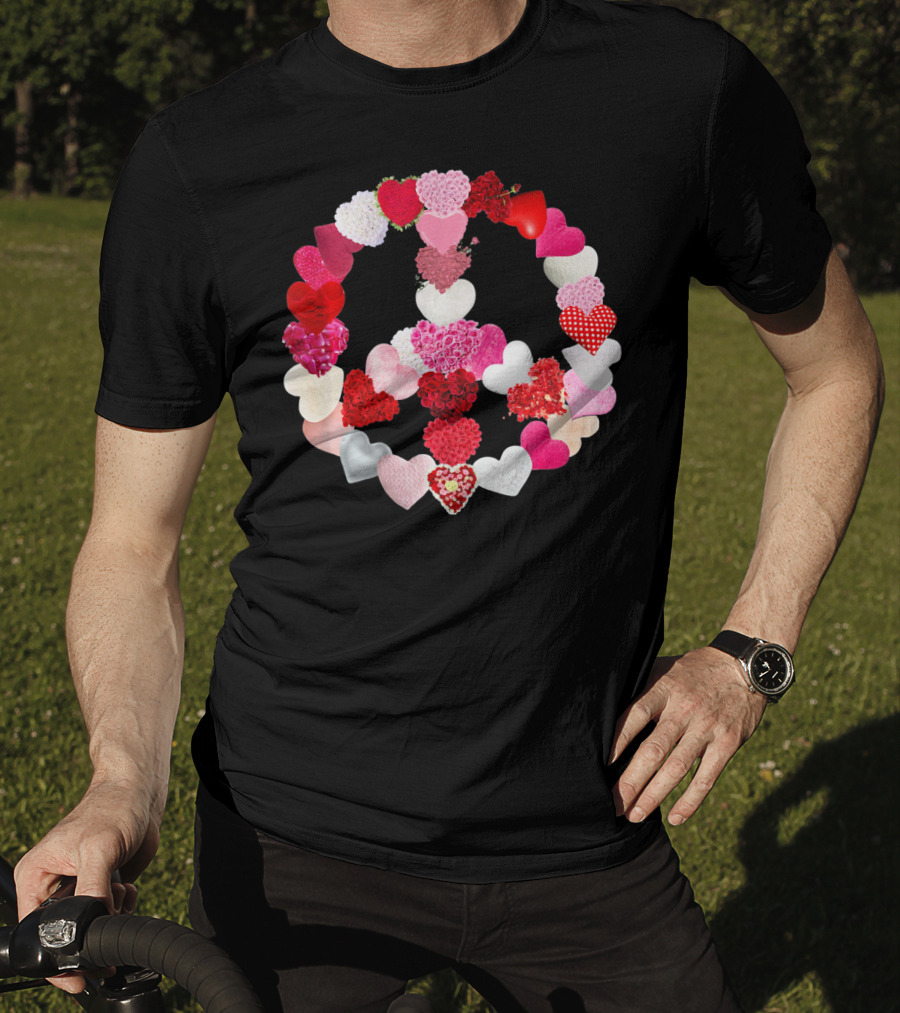 Valentine Heart Peace Sign T-Shirt