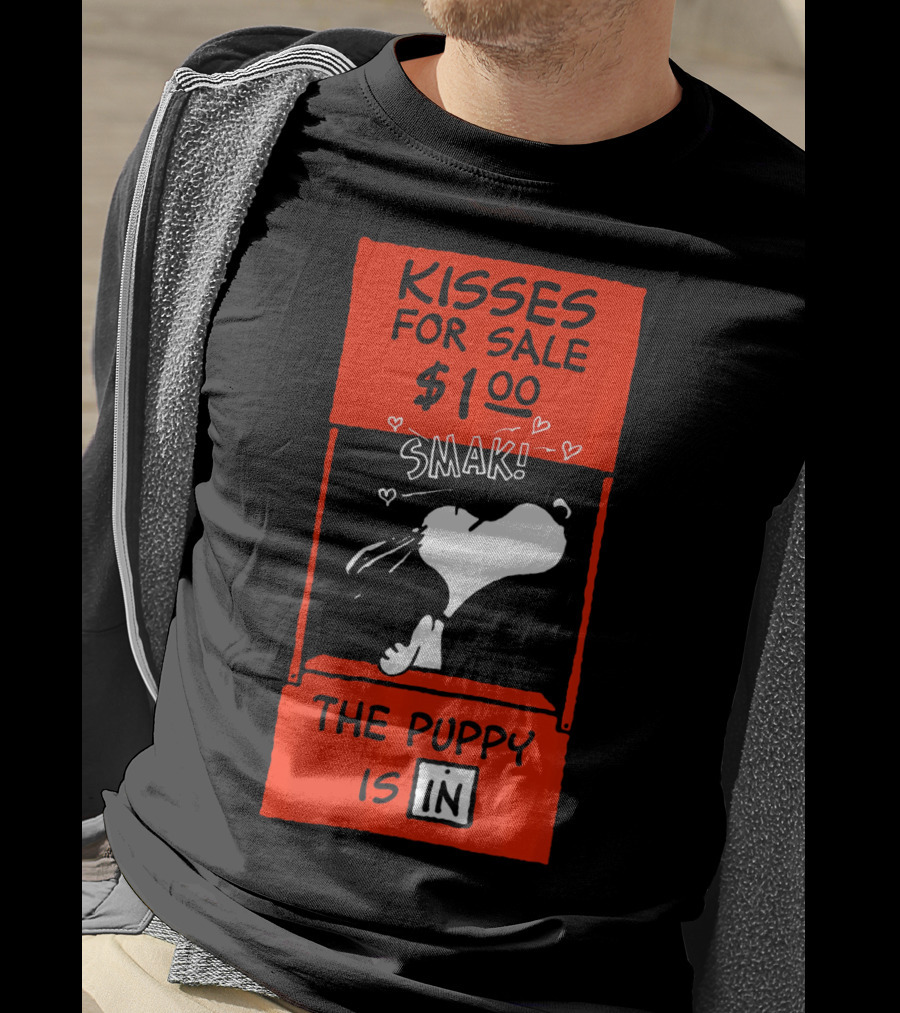 Peanuts Snoopy Kisses For Sale $1.00 Valentine Puppy Is In T-Shirt