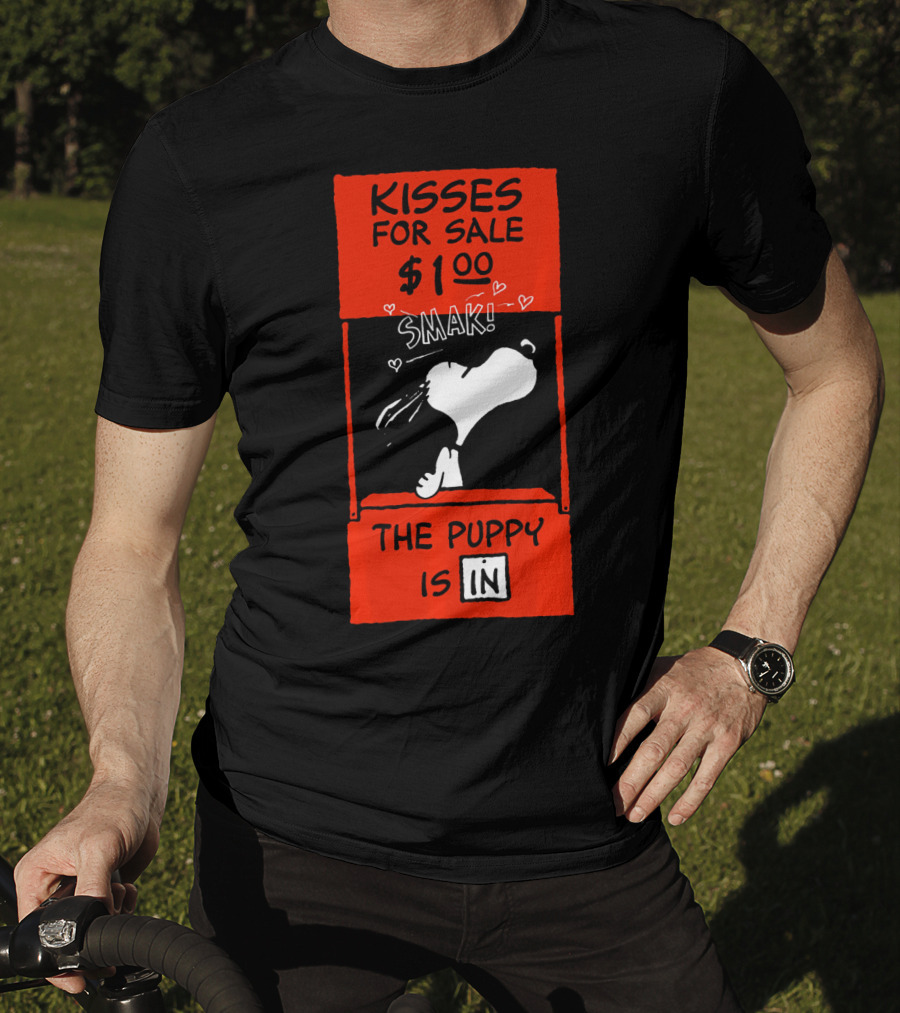 Peanuts Snoopy Kisses For Sale $1.00 Valentine Puppy Is In T-Shirt
