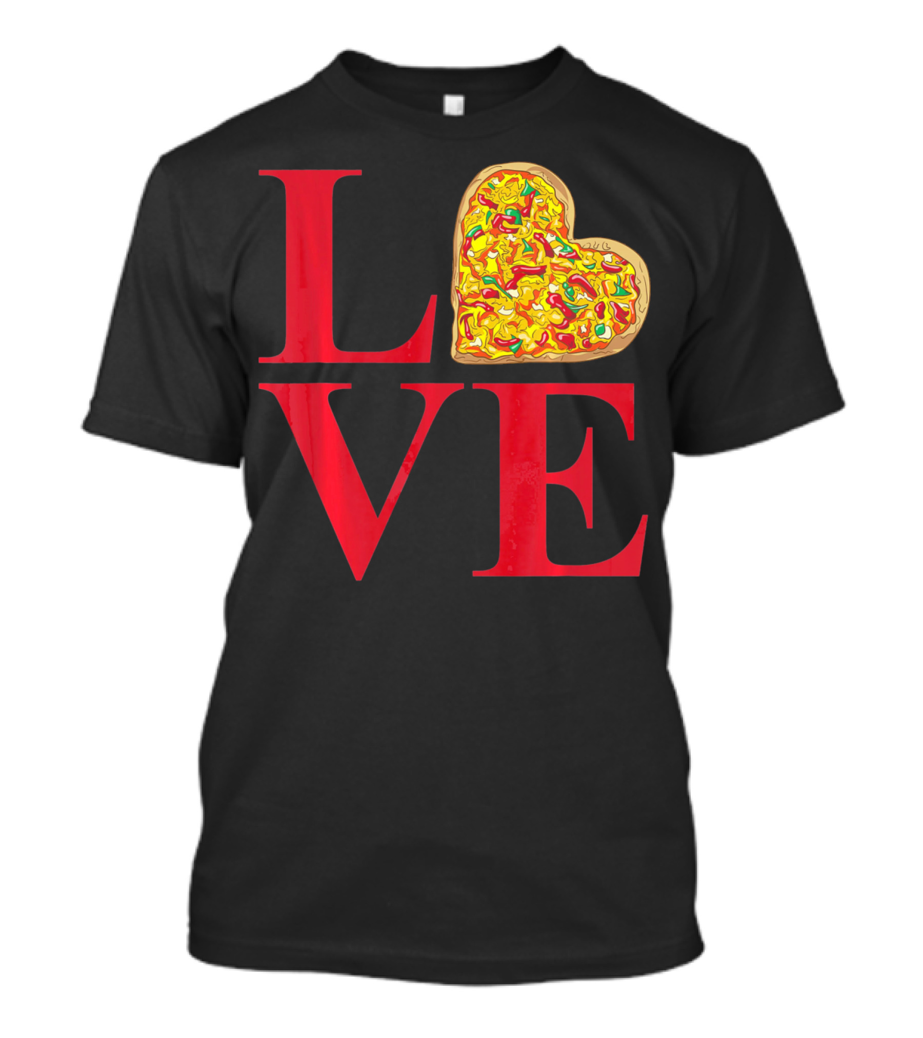 Love Pizza Heart Valentines Day Pizza Lover T-Shirt
