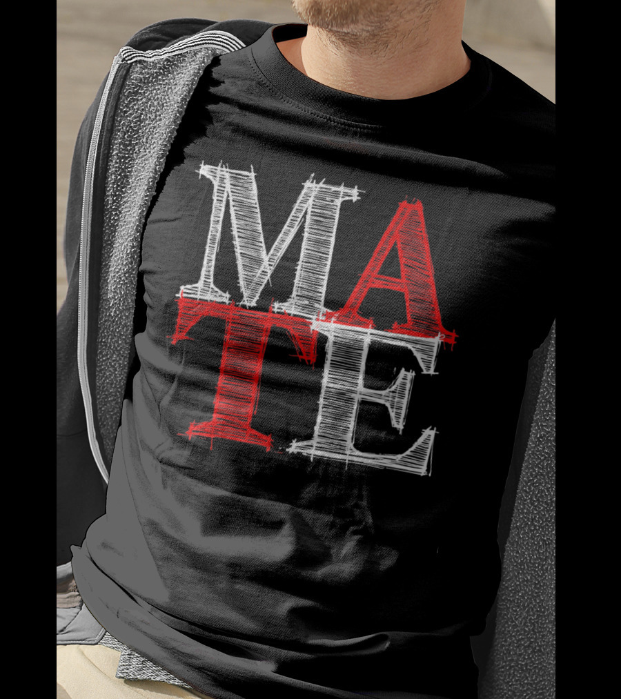 PREMIUM Couples Vale MATE Text T-Shirt