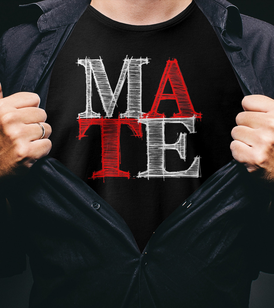 PREMIUM Couples Vale MATE Text T-Shirt