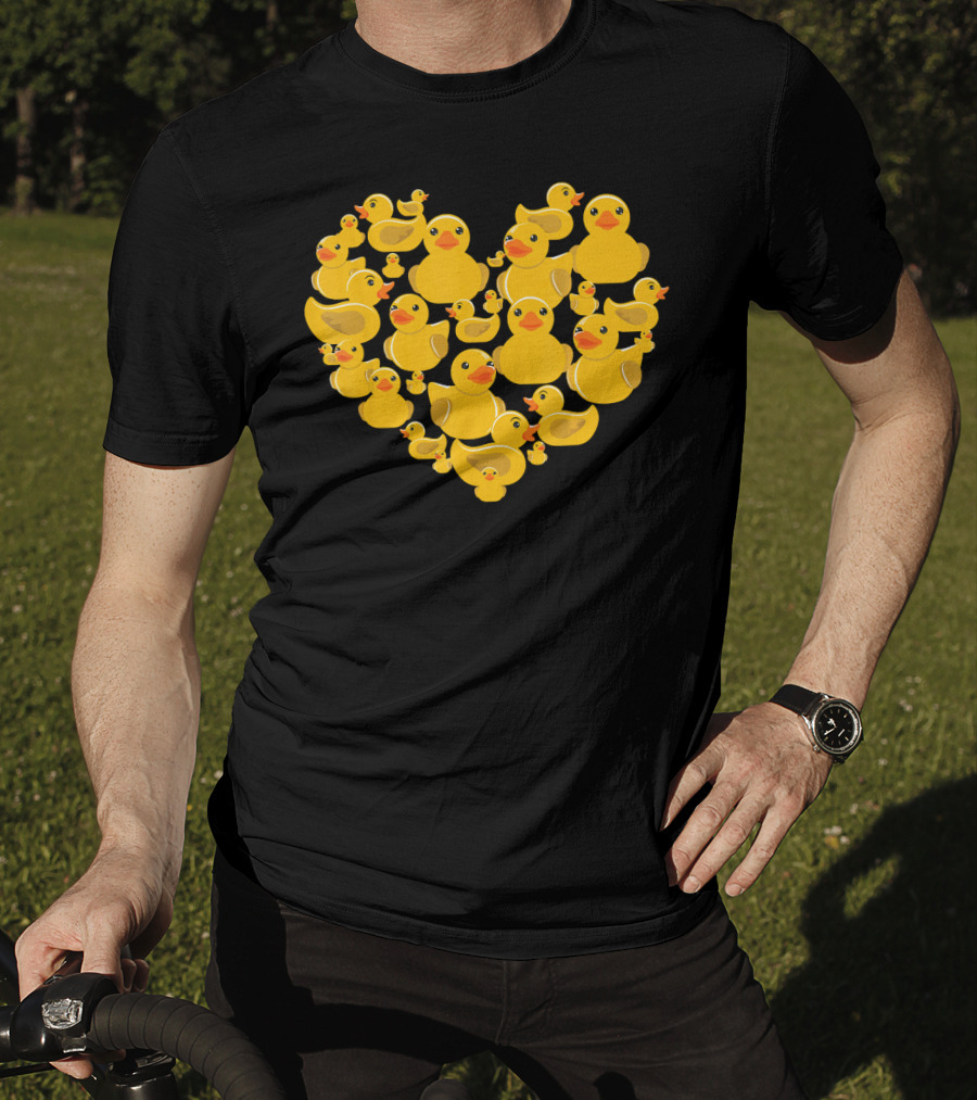 Rubber Duck Valentine Heart Quack Valen T-Shirt