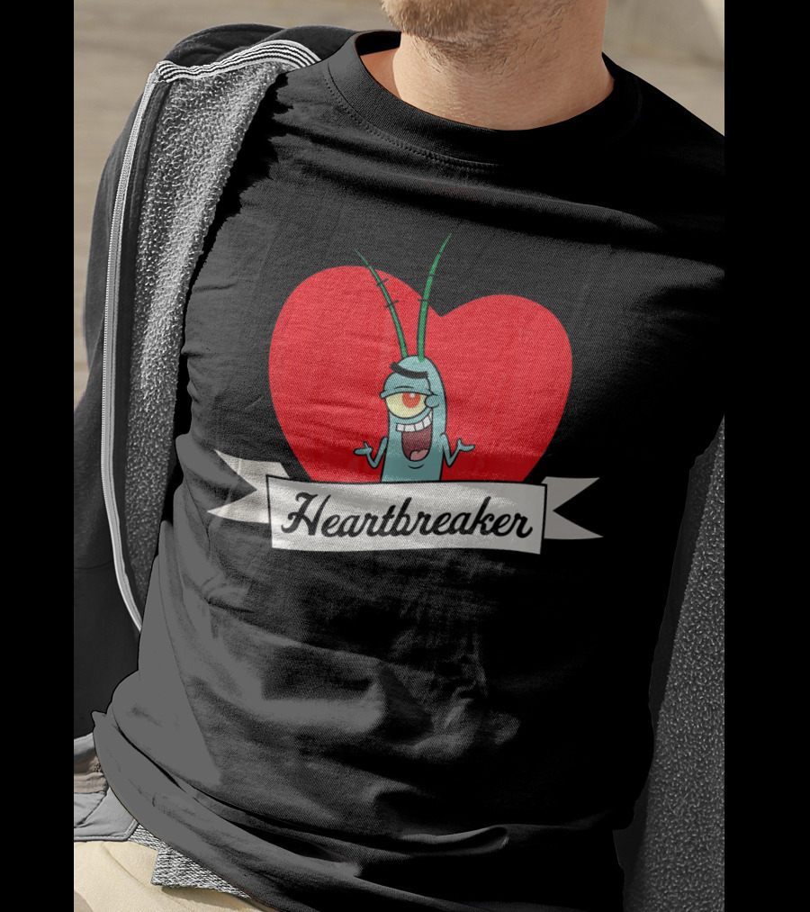 Spongebob Squarepants Plankton Heartbreaker Valentine T-Shirt