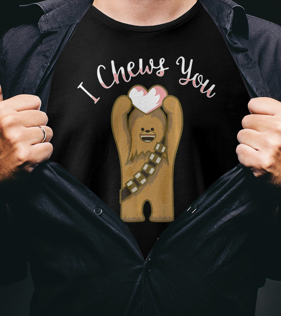 Star Wars Valentines I Chews You Chewbacca Heart T-Shirt