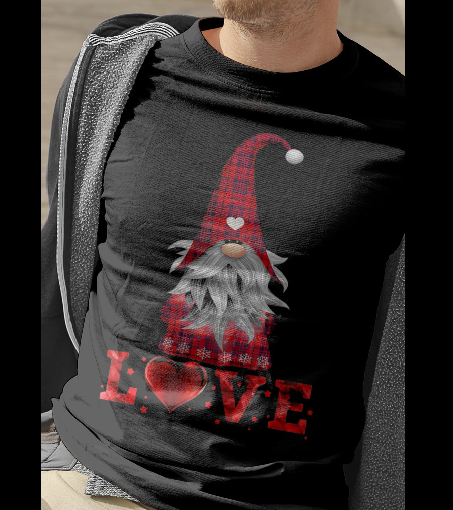 Love Tomte Valentines Day Gnome Nisse T-Shirt