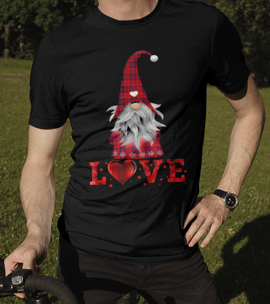 Love Tomte Valentines Day Gnome Nisse T-Shirt