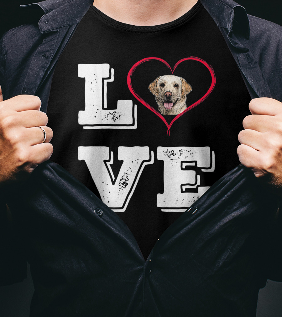 Labrador Retriever Love Heart T-Shirt