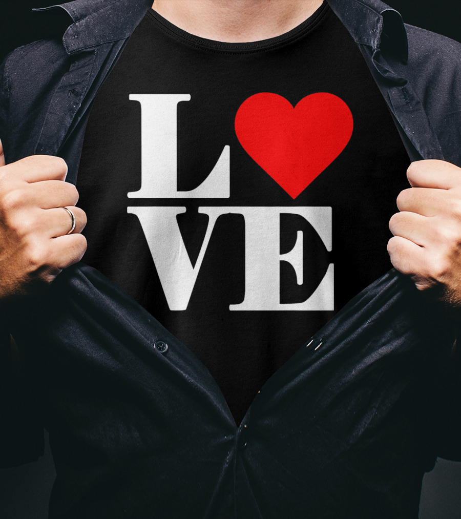 LOVE Heart Valentine's Day Iconic Romantic T-Shirt