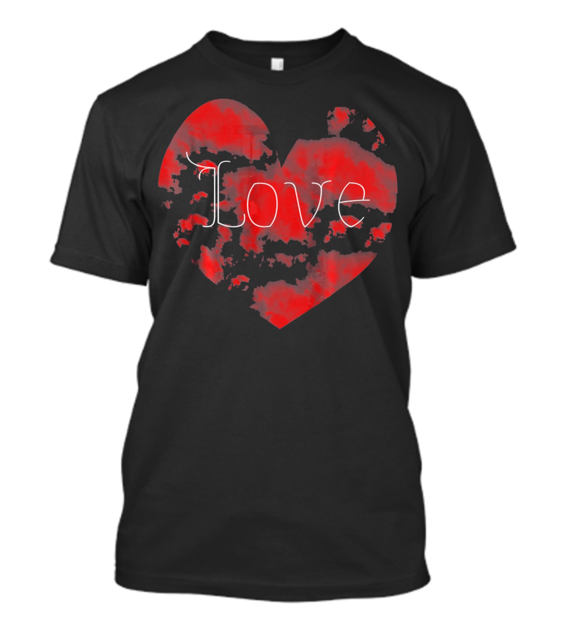 Love In Clouds Red Heart T-Shirt