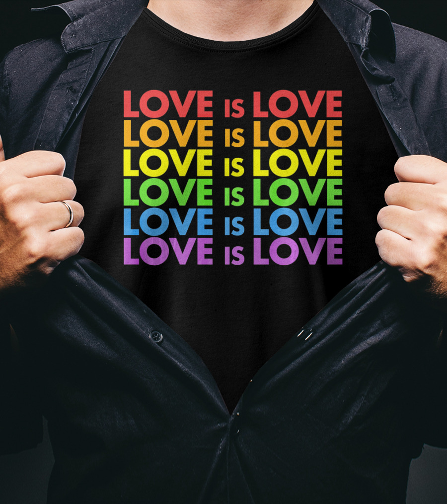 Love Is Love Gay Pride Valentine's Day T-Shirt