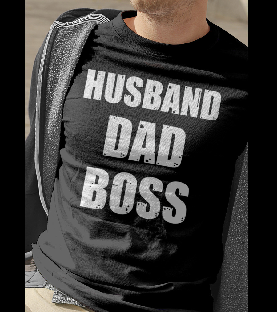 Husband Dad Boss Mens Valentines T-Shirt