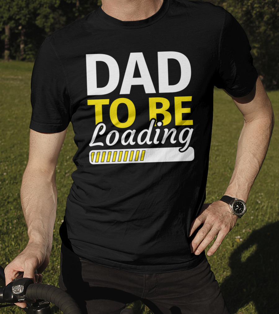 Dad To Be Loading Mens Valentines Pregnancy Announcement T-Shirt