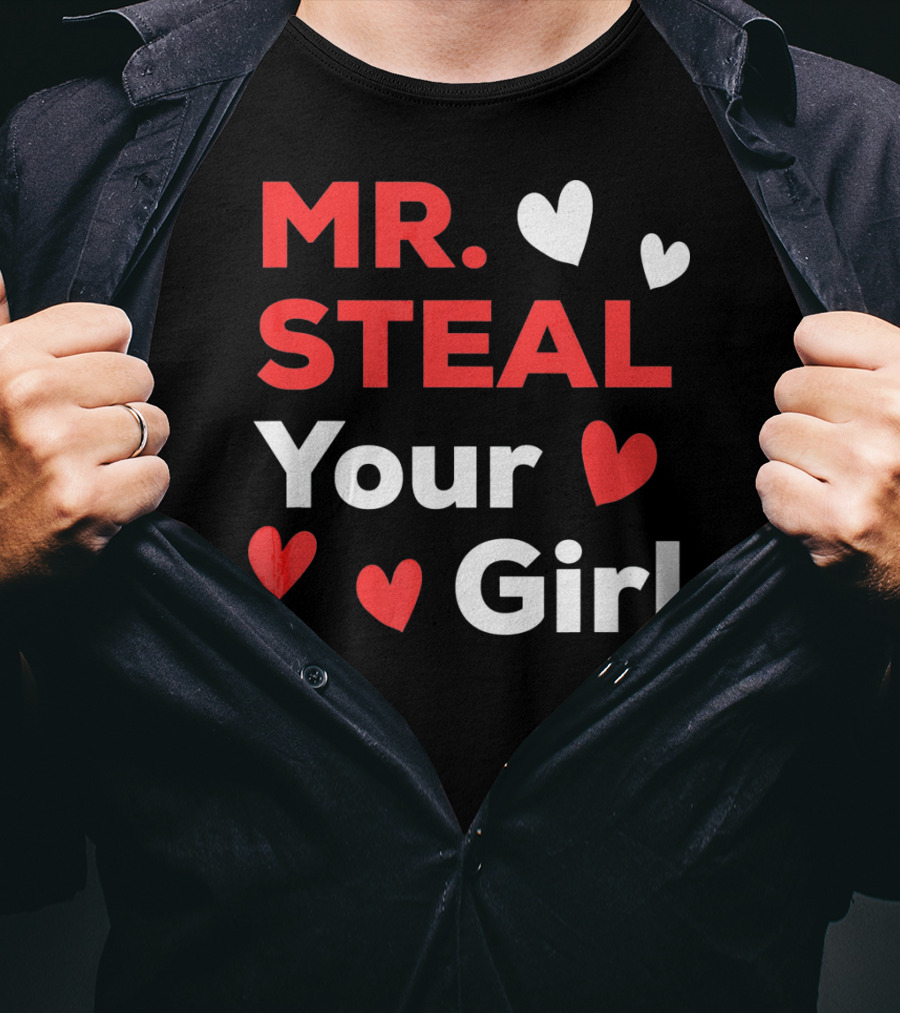 MR. STEAL YOUR GIRL Boys Funny Vale T-Shirt